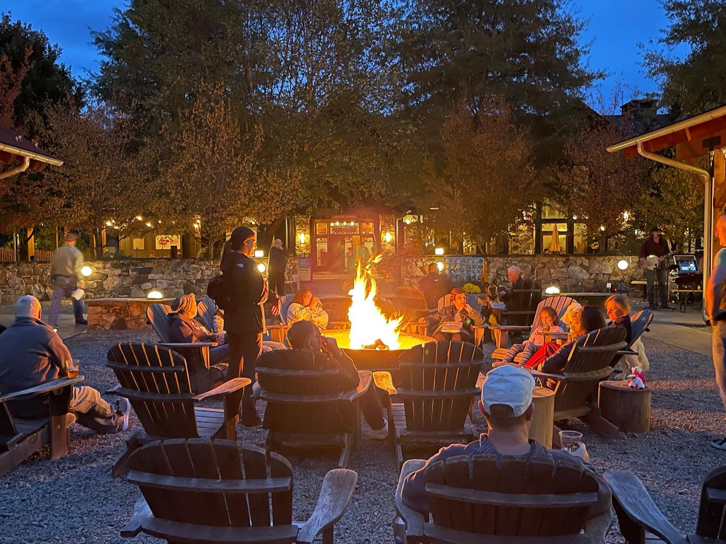 
 
Bonfire and live music at Devils Backbone Brewery
 
 