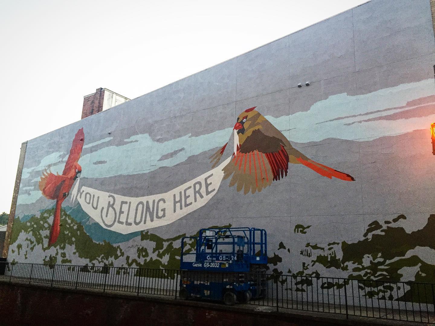
 
You Belong Here mural in nearby downtown Staunton
 
 