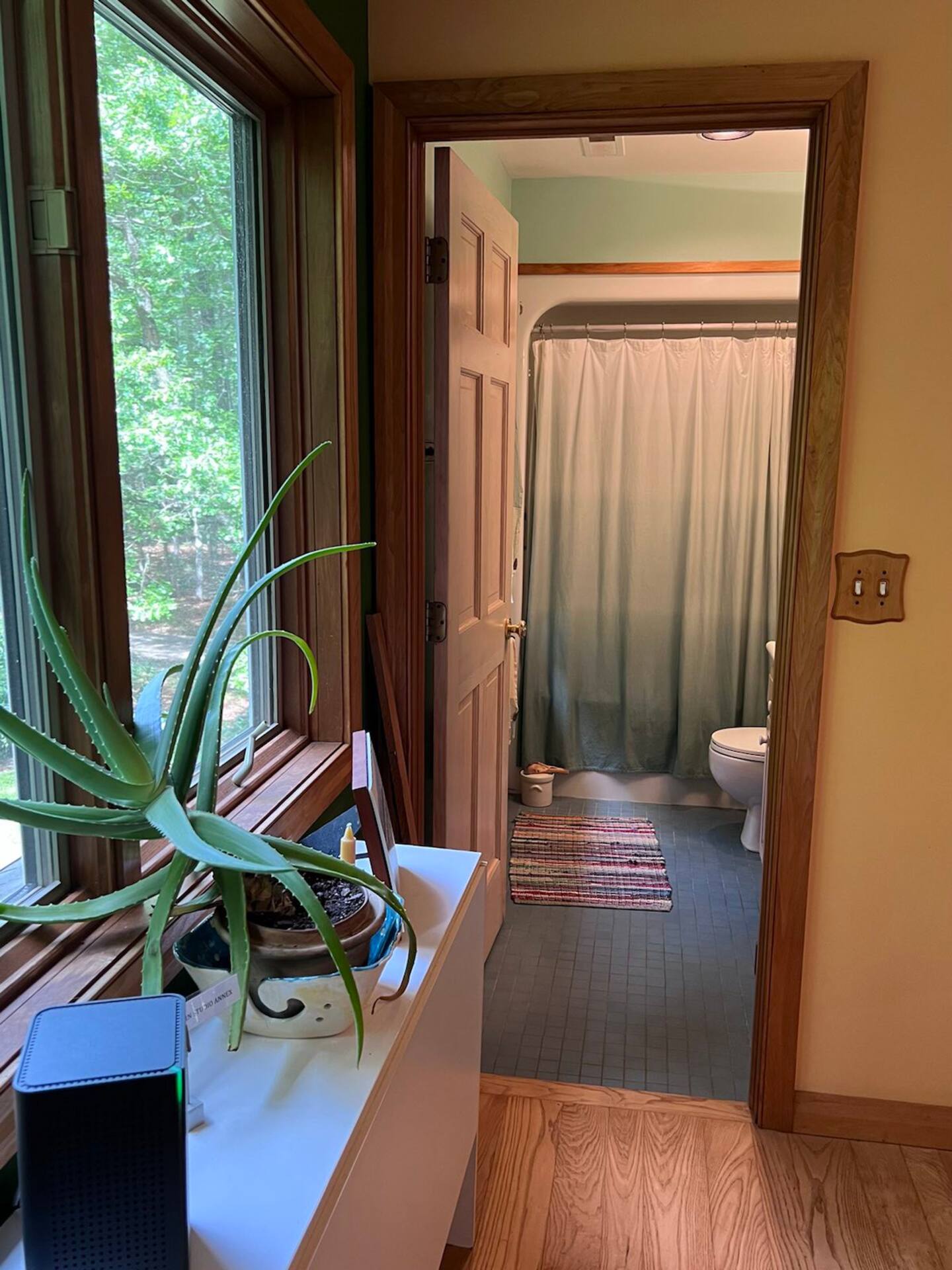 
 
Looking into the full bath across the hall for South Room
 
 